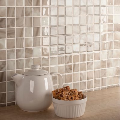 Nature Bright Squares Glass Mosaic