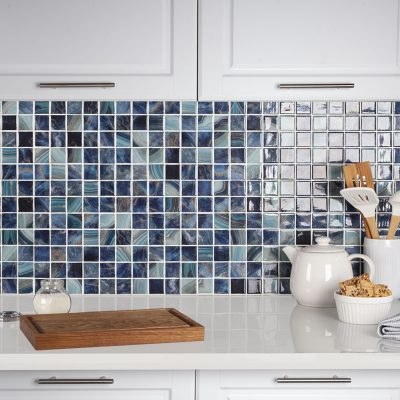 Nature Bright Squares Glass Mosaic