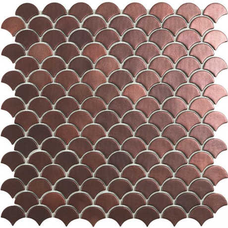 1.4"x1.1" Magic Droplet Glass Mosaic bronze soul tile