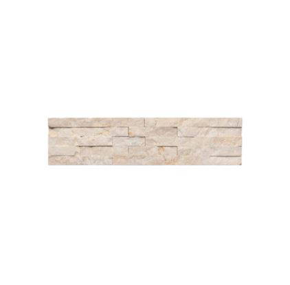 budi creme Mini Split Face Textured Wall Tile