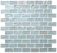 burning ice 1"x2" Offset Lava Glass Mosaic