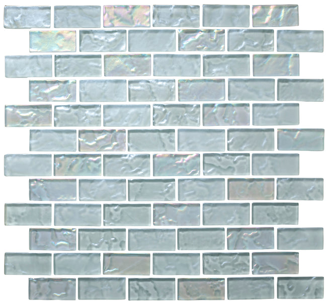 burning ice 1"x2" Offset Lava Glass Mosaic