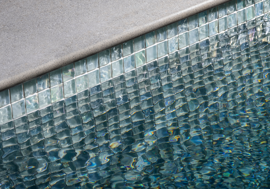 1”x1” Straight Set Lava Glass Mosaic