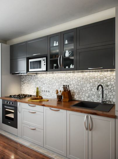 carrara kitchen tile Spindrift Marble Honed Pebble Tile