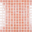 coral 1"x1" Tender Squares Glass Mosaic tile