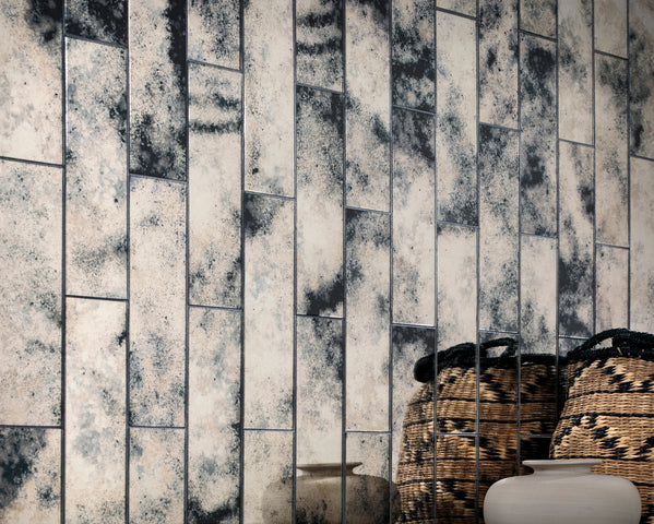 3.5"x12" Patina Rectangle Glass Tile