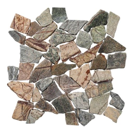 forest marble Random Tumbled Mosaic Tile