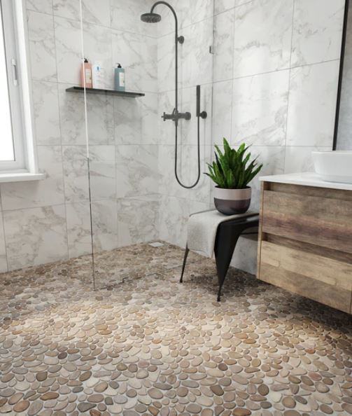 Level Honed Pebble Tile