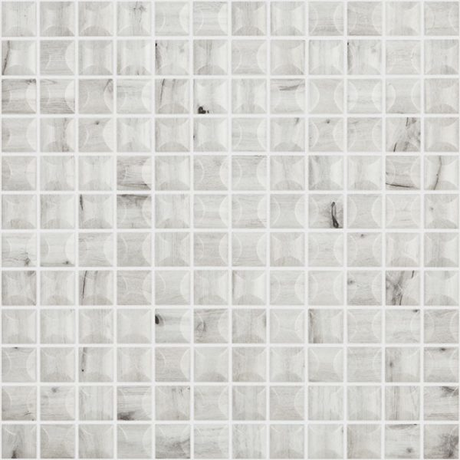 fresno 1"x1" Edna Wood Squares Glass Mosaic tile