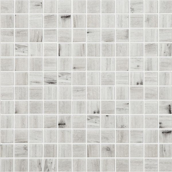 fresno 1"x1" Wood Squares Glass Mosaic tile