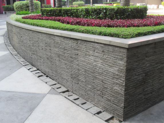 grey andesite Uniform Hand Chipped Textured Wall Tile