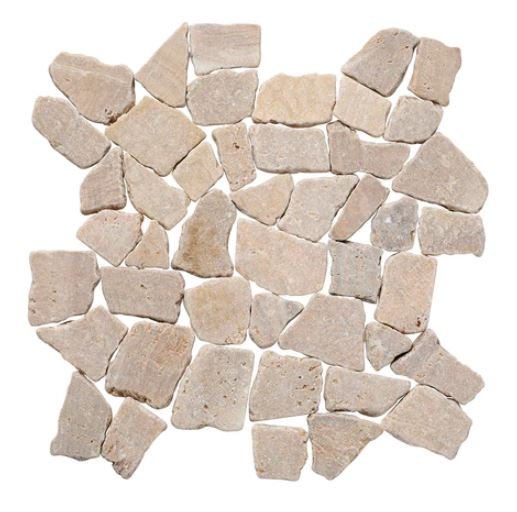honey quartz Random Tumbled Mosaic Tile