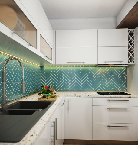 lagoon 2"x8" Rectangle Matte Glass Tile