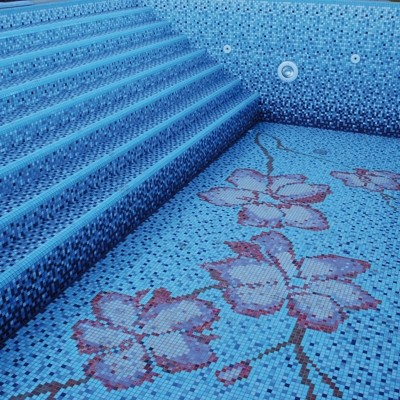 1"x1" Luminescent Squares Glass Mosaic luminiscente tile