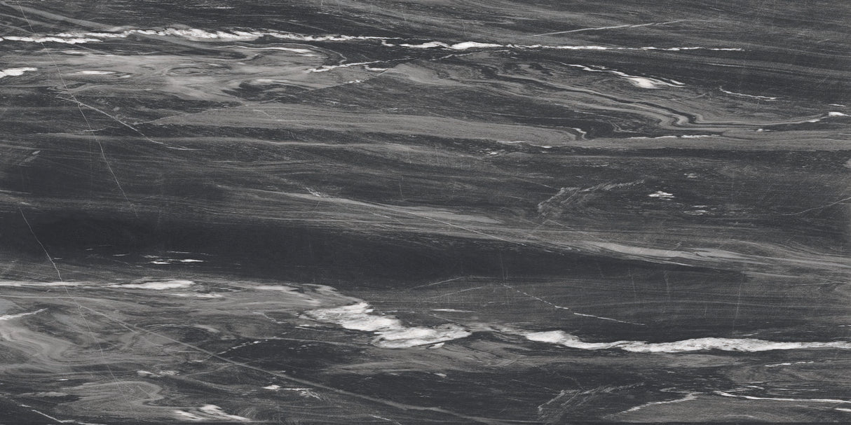 Luxe 8x48 tile black gloss