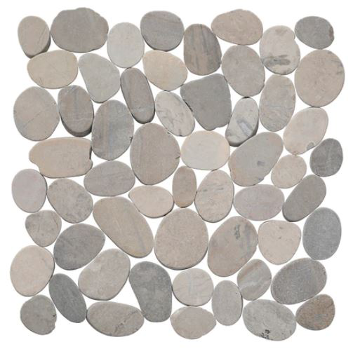 malu grey Level Honed Pebble Tile