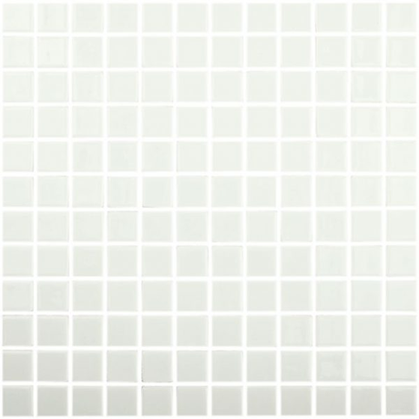 1"x1" Solid Squares Glass Mosaic marfil tile