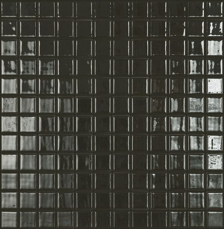 1"x1" Solid Squares Glass Mosaic marron oscuro tile
