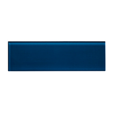 midnight 3.5"x12" Rectangle Gloss Glass Tile