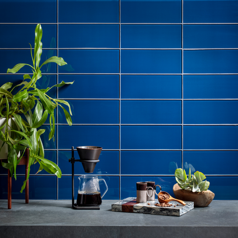 midnight 3.5"x12" Rectangle Gloss Glass Tile