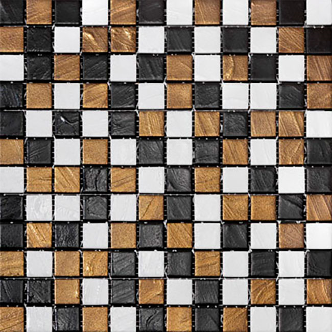 1"x1" Arts Squares Glass Mosaic mix tile