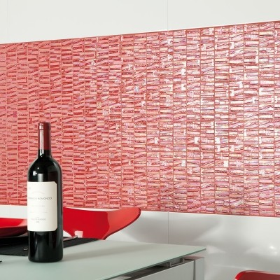 backsplash tile 1"x2" Moon Brick Glass Mosaic