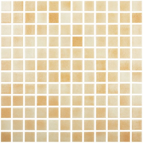 1"x1" Fog Niebla Squares Glass Mosaic naranja tile