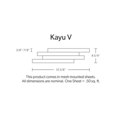 Kayu V Distressed Timber Dimensional Tile