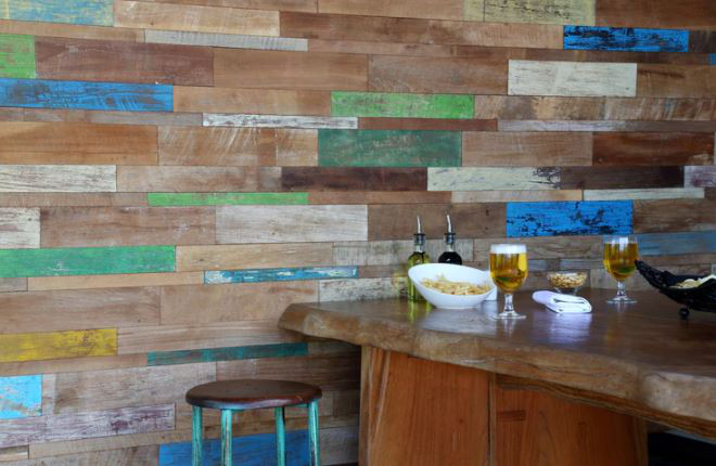 Rimba Distressed Timber Textured Wall Tile