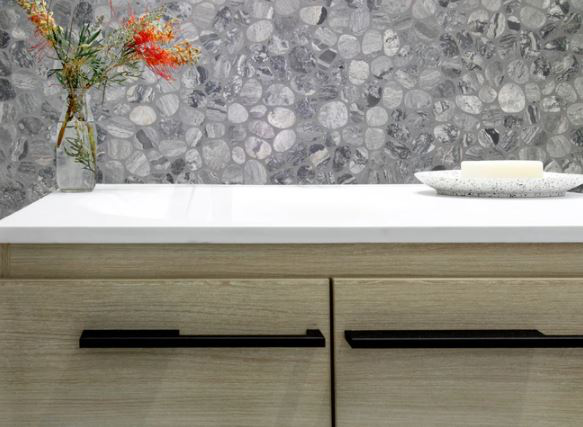 Spindrift Marble Honed Pebble Tile