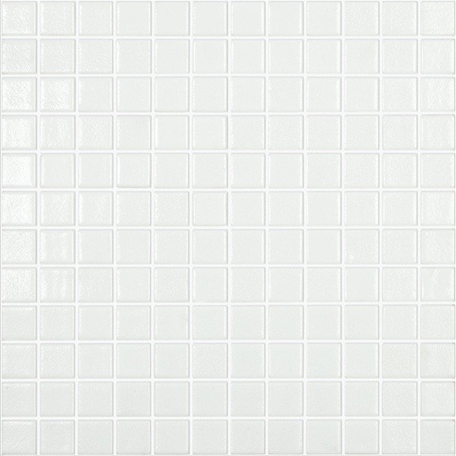 1"x1" Niebla Squares Glass Mosaic blance tile