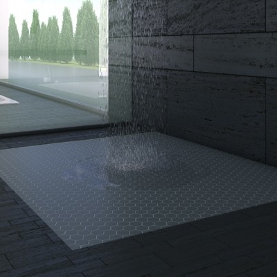 nordic 1.4"x1.4" Nordic Hexagon Glass Mosaic tile