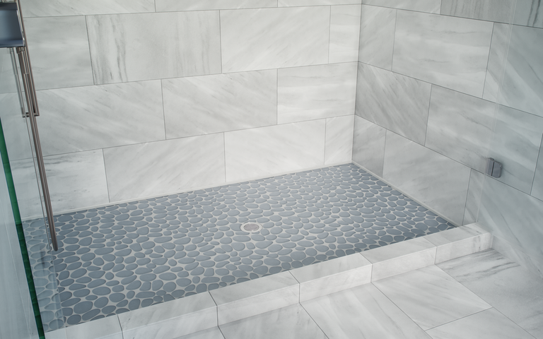 Spindrift Matte Finish Glass Pebble Mosaic Tile
