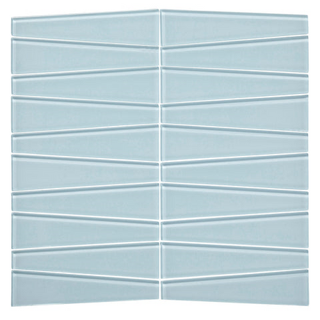 oceania Waveline Gloss Finish Glass Mosaic Tile