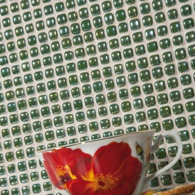 0.5"x0.5" Pearl Dots Glass Mosaic
