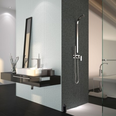 0.5"x0.5" Pearl Dots Glass Mosaic