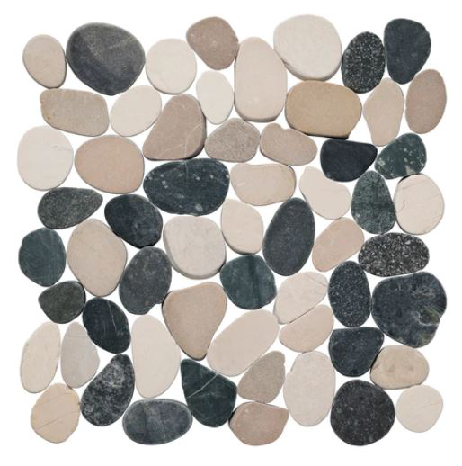 poppy seed Level Honed Pebble Tile