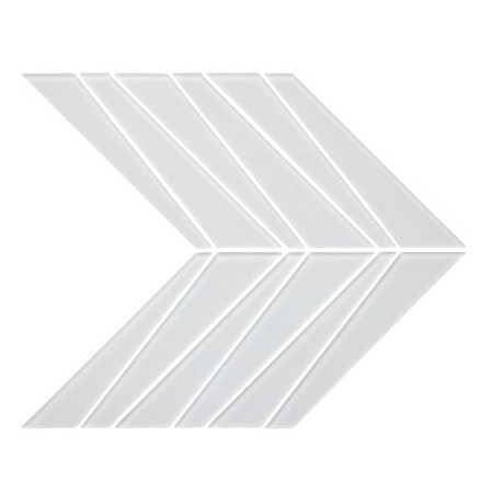 pure silk Palms Matte Glass Mosaic Tile