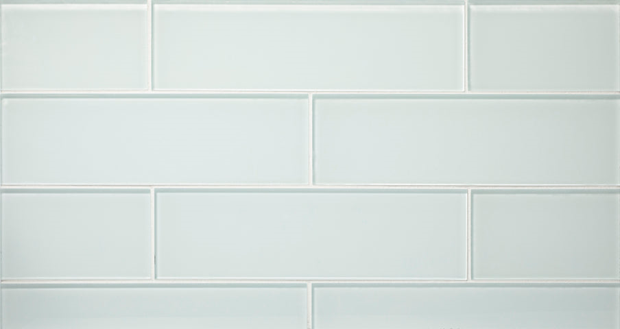 pure silk 3.5"x12" Rectangle Gloss Glass Tile