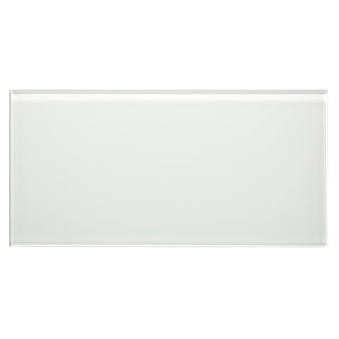 pure silk 6"x12" Rectangle Gloss Glass Tile