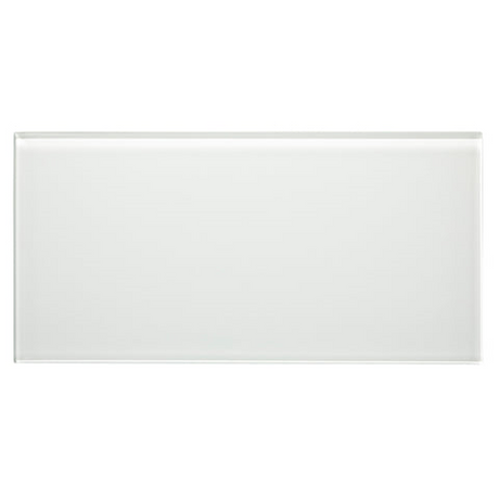 pure silk 6"x12" Rectangle Gloss Glass Tile