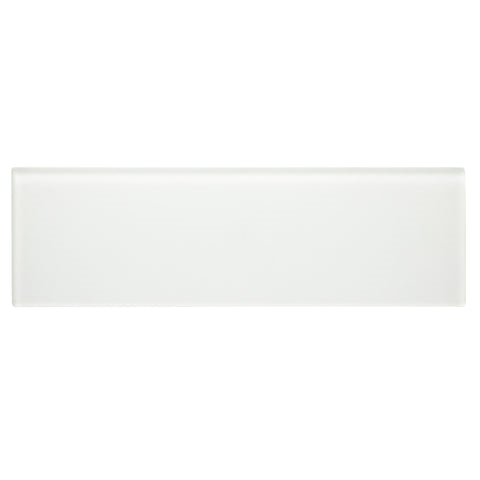 pure silk 3.5"x12" Rectangle Matte Glass Tile