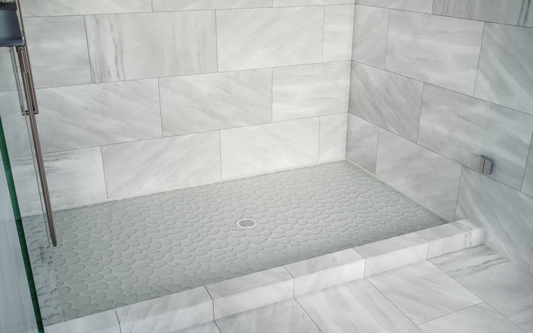 Spindrift Matte Finish Glass Pebble Mosaic Tile
