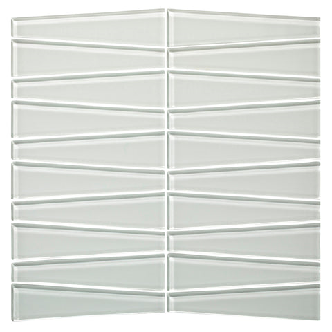 pure silk Waveline Gloss Finish Glass Mosaic Tile