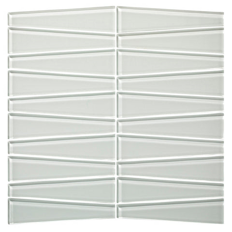 pure silk Waveline Gloss Finish Glass Mosaic Tile