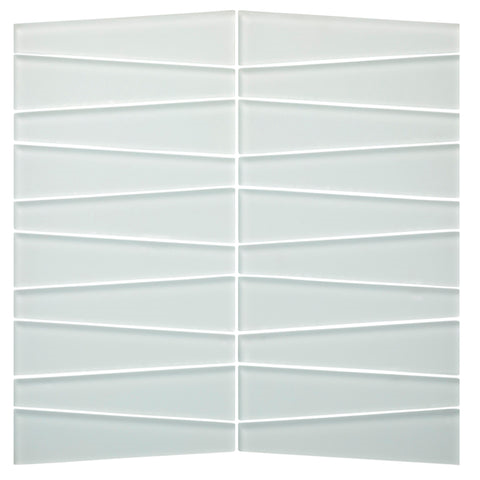 pure silk Waveline Matte Finish Glass Mosaic Tile