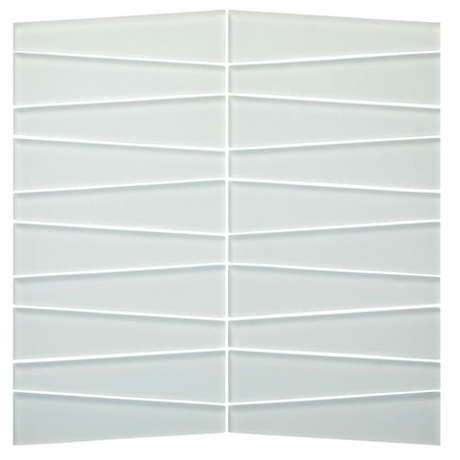 pure silk Waveline Matte Finish Glass Mosaic Tile