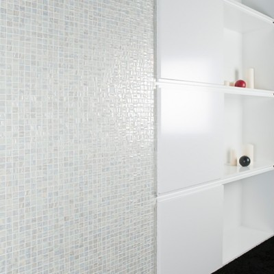 wall tile 1"x1" Moon Squares Glass Mosaic