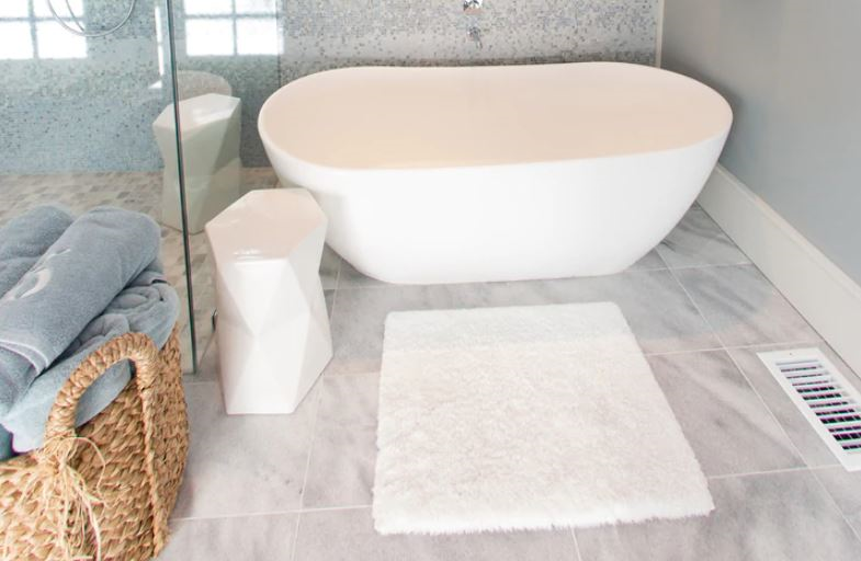 rice white Rectangle Honed Marble Field Tile 12x24