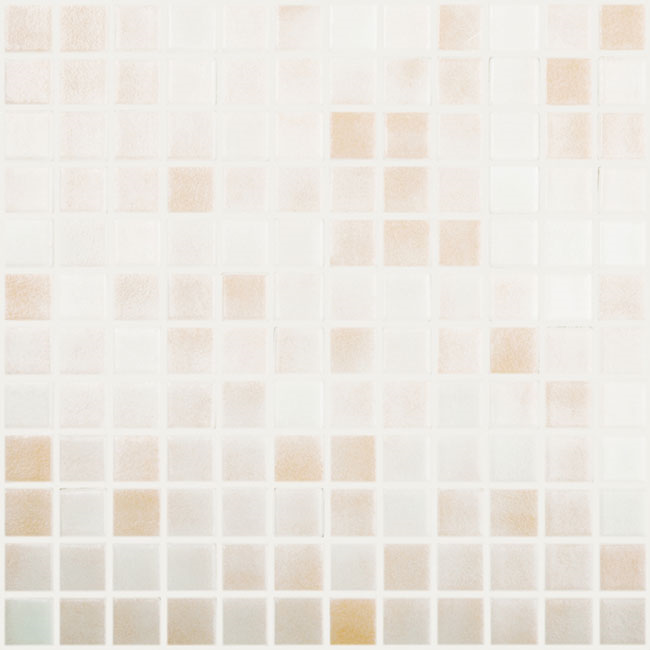 1"x1" Niebla Squares Glass Mosaic rose tile